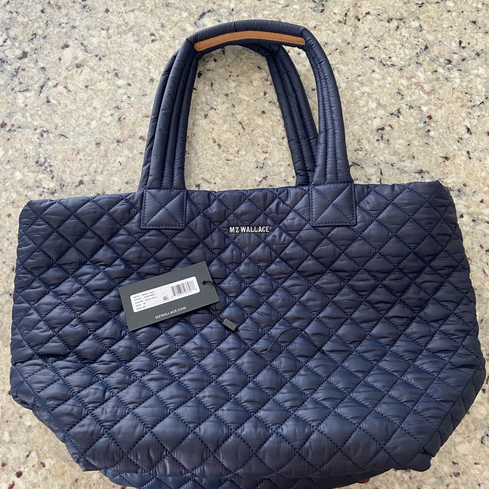 MZ Wallace Medium Metro Tote in Navy, like new with tag
